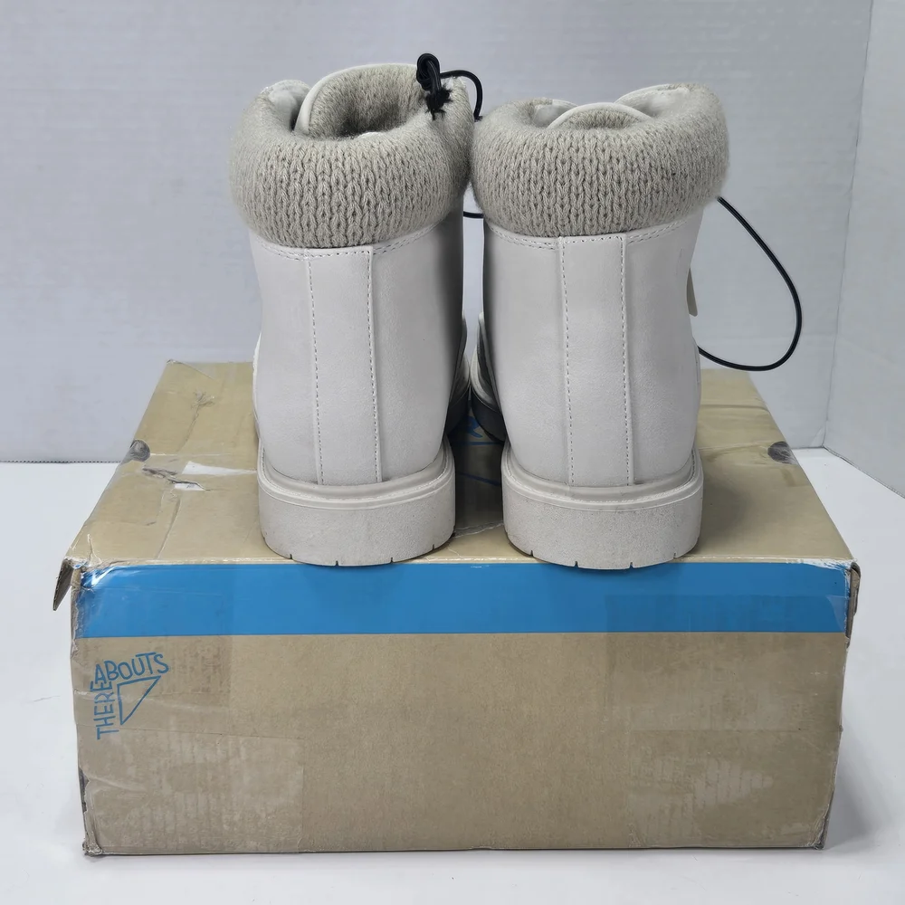 Thereabouts TH Ember Off White Hiking Winter Snow Boots Size 1 (Little Girl)